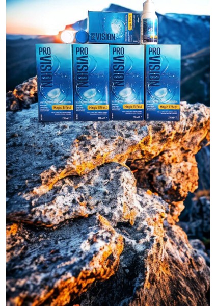 PRO-VISION Lens Solüsyon 270 ML X 4 + SEYAHAT BOY HEDİYE