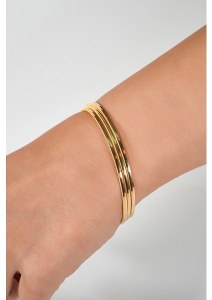 Ajda Bilezik 10 gr İşçiliksiz 22 Ayar Altın Oluklu indirimleri