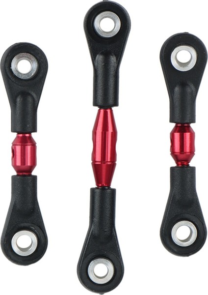6 Adet Metal Direksiyon Çubuğu Bağlantı Çubuğu Rot Tt-01 TT01 1/10 Rc Araba Yükseltme Parçaları Aksesuarları, Kırmızı (Yurt Dışından)