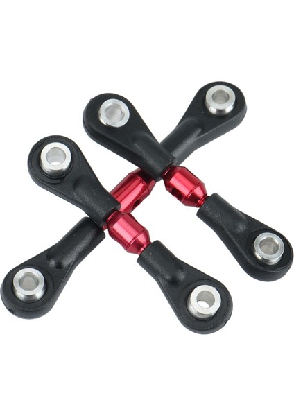 6 Adet Metal Direksiyon Çubuğu Bağlantı Çubuğu Rot Tt-01 TT01 1/10 Rc Araba Yükseltme Parçaları Aksesuarları, Kırmızı (Yurt Dışından)