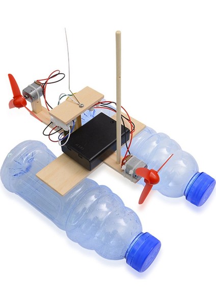 10X Gömülü Rüzgar Türbini Model Tekne Ahşap Uzaktan Kumandalı Tekne Dıy (Yurt Dışından)
