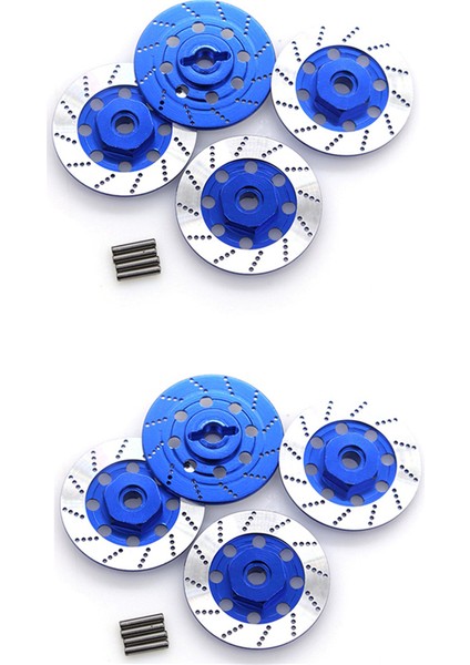8 Adet Metal Fren Diski Jant Kutusu Metal Altıgen Adaptör 12MM 1/10 Sakura D4 On-Road Yarış Rc Araba Parçaları, Lacivert (Yurt Dışından) fiyatları