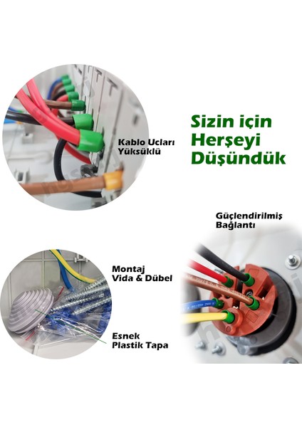 Elegance, Monofaze Elektrikli Araç Kombinasyon Kutusu, Tesla Blue Adaptöre Uyumlu, 3X32A + 1X16A - Schneider Marka Sigorta Grubu