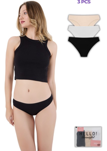 Kadın Bikini Slip 3'lü Set