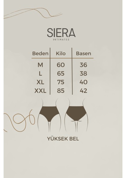 Kadın Extra Yüksek Bel 3'lü Külot Seti