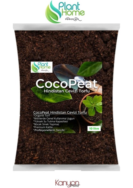 10 Litre Hindistan Cevizi Torfu %100 Doğal Torf - Cocopeat Hindistan Cevizi Lifi