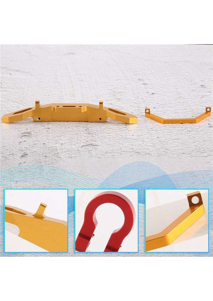 104001 1/10 Rc Araba Yükseltme Parçaları Aksesuarları Için Metal Ön Tampon, Sarı (Yurt Dışından)