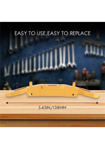 104001 1/10 Rc Araba Yükseltme Parçaları Aksesuarları Için Metal Ön Tampon, Sarı (Yurt Dışından)