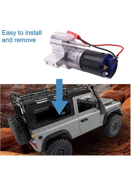 2x Metal Şanzıman Şanzıman 370 Motor Tahrik Mili Yükseltme Aksesuarları Için C14 C24 B24 Mn D90 Rc Araba, Gümüş (Yurt Dışından) modelleri