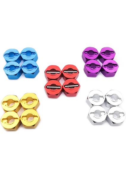 Metal 12MM Tekerlek Altıgen Adaptör 7mm Kalınlığı Flanşlı Kilit Somun Anahtarı 1/10 Stampede Slash Rc Araba, 3 (Yurt Dışından)
