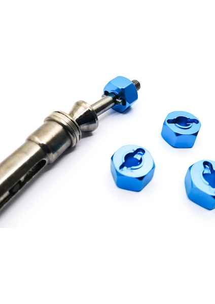 Metal 12MM Tekerlek Altıgen Adaptör 7mm Kalınlığı Flanşlı Kilit Somun Anahtarı 1/10 Stampede Slash Rc Araba, 3 (Yurt Dışından)