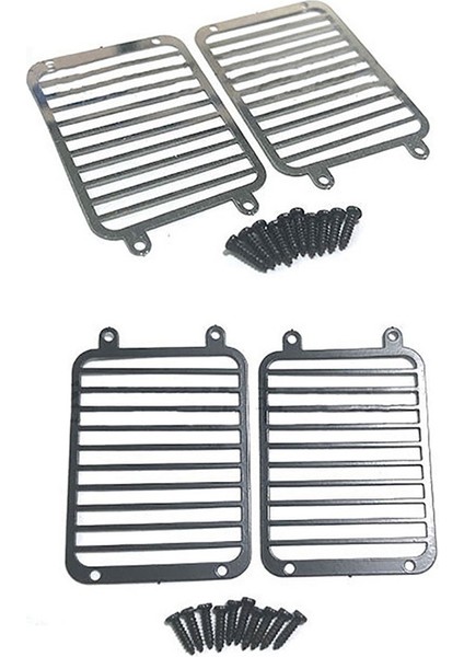 1 Çift Metal Far Izgarası Aydınlatma Koruması Abajur 1/10 Rc Paletli Trx6 G63 Trx4 G500 Yükseltmeler, Gümüş (Yurt Dışından) fırsatları
