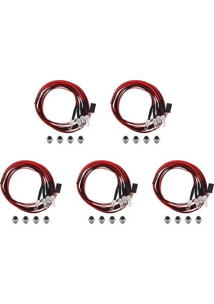 4 Rc LED Işık Kiti Için 1/10 Rc Araba Kamyon Paletli Rc Modeli Drift Araba Far Arka Lambası, 5mm, Mavi (Yurt Dışından)