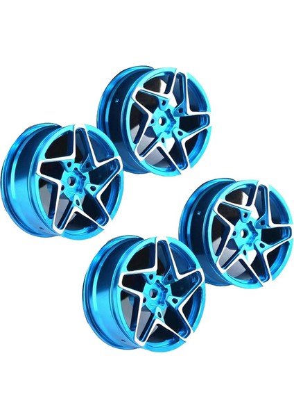 Metal Tekerlek Göbeği 1.9 Inç Tırmanma Araba Jantı, Mavi (Yurt Dışından)