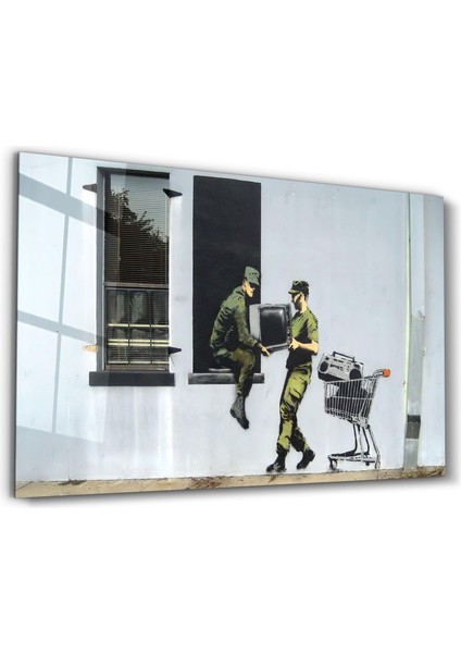 Banksy - Looting Soldiers Cam Tablo