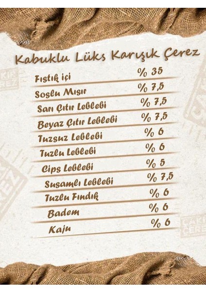 Lüks Karışık 500 gr