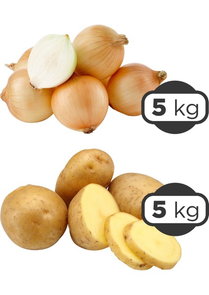 Patates Afyon 5 kg + Kuru Soğan 5 kg