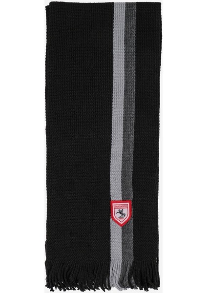 Siyahgri Çizgili Triko Atkı