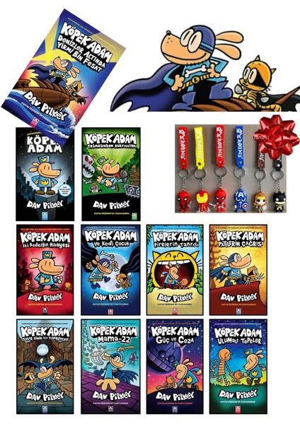 Köpek Adam 11 Kitap - Dav Pilkey - Anahtarlık