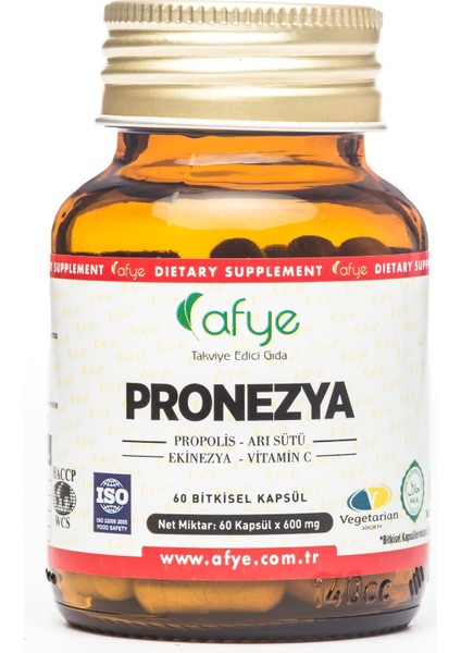 Pronezya (Propolis, Arısütü, Ekinezya , Vitamin C) 60 Kapsül