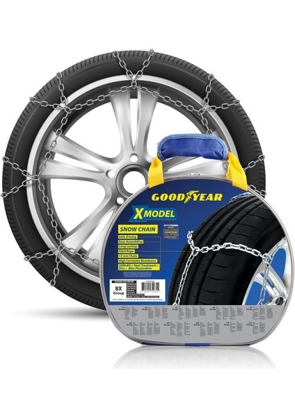 Kar Zinciri Takmatik Ekstra Mukavemetli 8x 3,20 mm