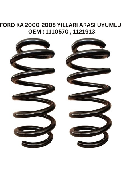 Arka Helezon Yay Takımı - 2 Adet Standart Yay ST110028R, Ford Ka (2000-2008) Uyumlu