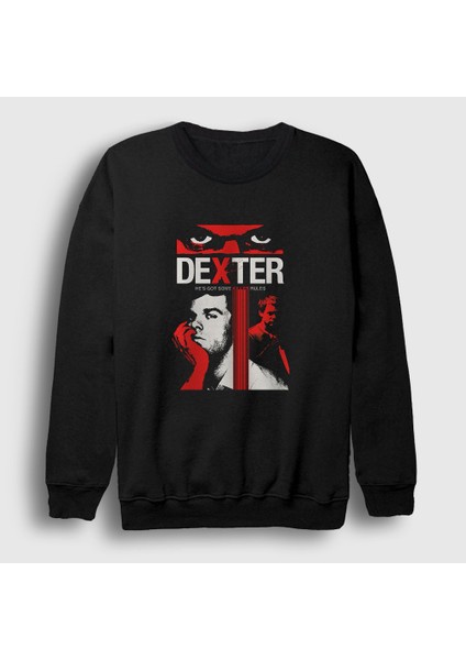 Unisex Siyah Killer Rules Dizi Dexter Sweatshirt