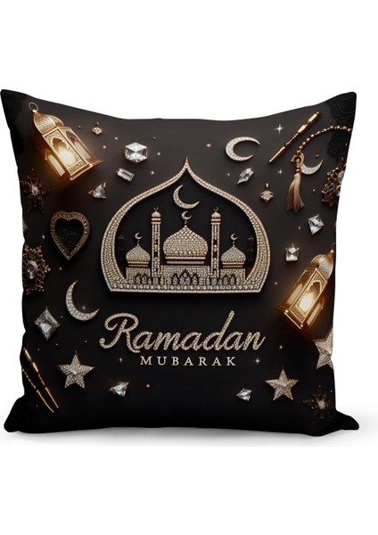 Ramazan Serisi Çift Tarafı Dijital Baskılı 4'lü Kırlent Kılıfı Seti modelleri