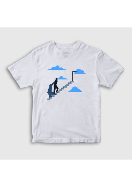 Çocuk Beyaz Jim Carrey Film Truman Show T-Shirt