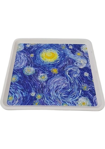 Zucci Akrilik Alaçatı Kare 32 X 32 Cm Tepsi