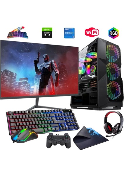I7 14700F 16GB Ddr4 480SSD 6gb RTX3050 27" 165HzMon. Oyun Bilgisayarı (Gaming Set)