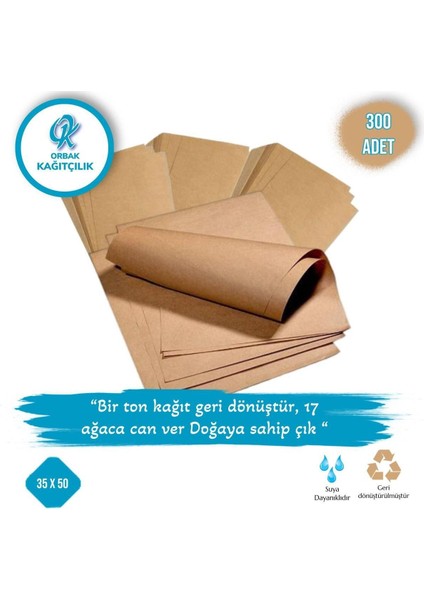 Baskısız Boş Oto Paspas Kağıdı 300 Adet 35x50 Ebat - Neme Dayanık