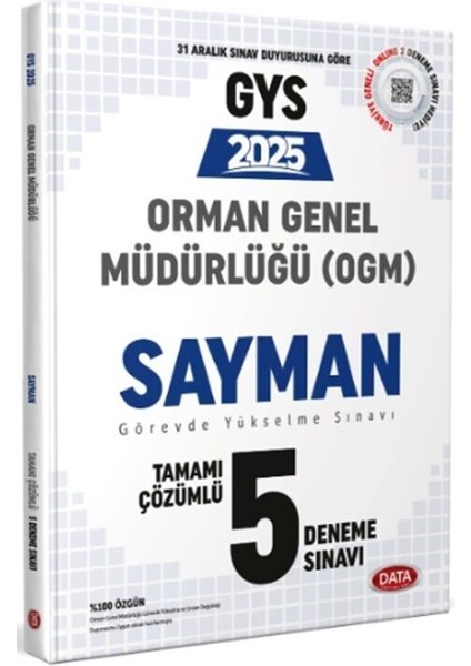 2025 GYS Orman Genel Müdürlüğü Sayman 5 Deneme