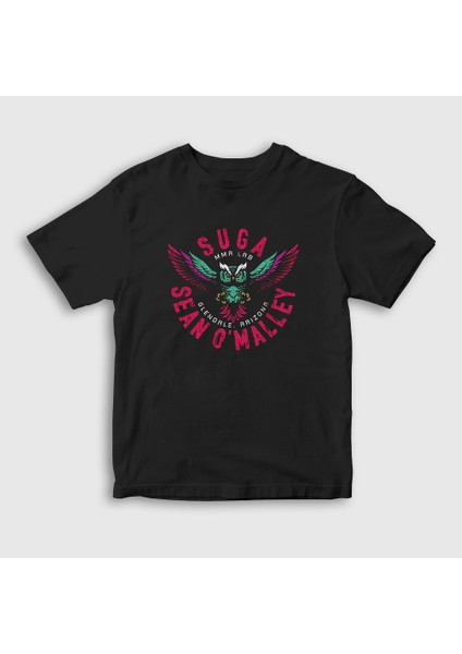 Çocuk Siyah Owl Ufc Mma Suga Sean O'malley T-Shirt