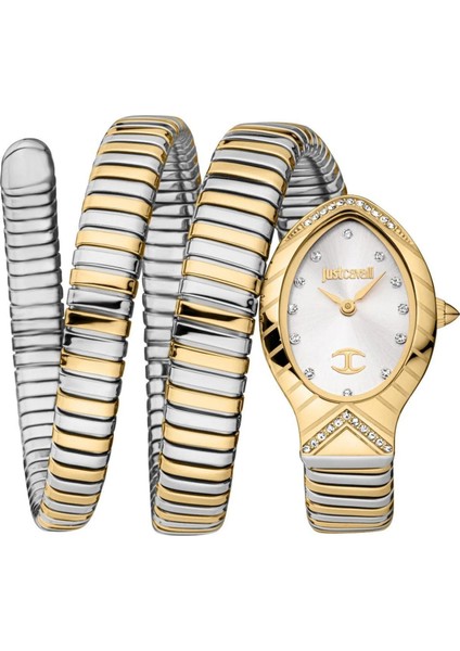 Şık Taşlı Bi Color Kadın Kol Saati