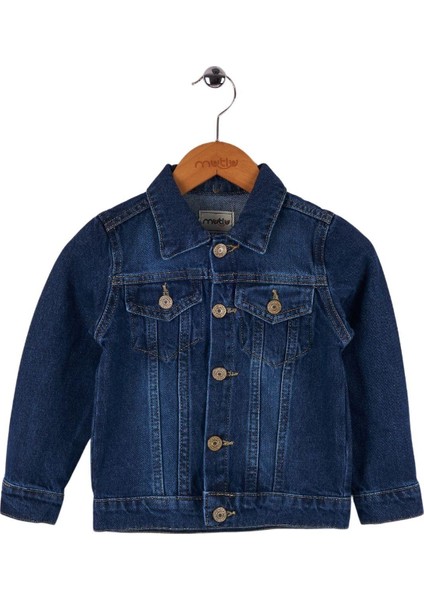 Unisex Çocuk Kot Ceket