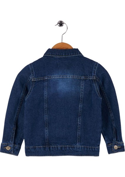 Unisex Çocuk Kot Ceket