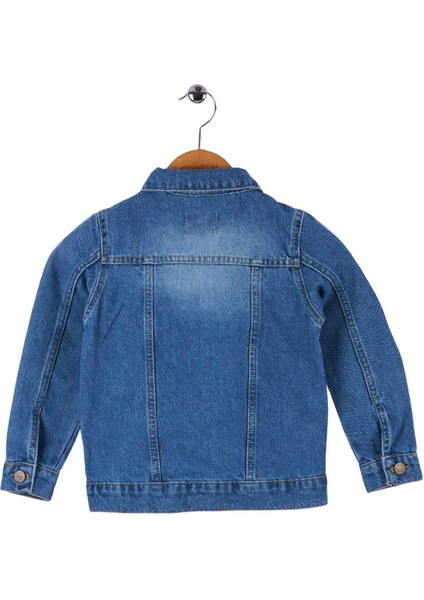 Unisex Çocuk Kot Ceket