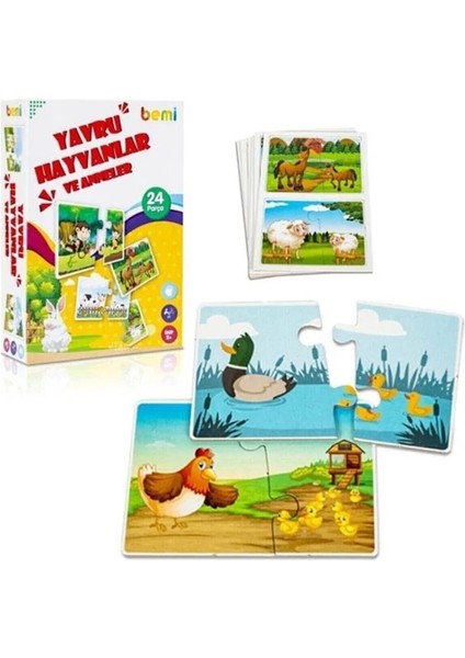 Yavru Hayvanlarve Anneler Puzzle