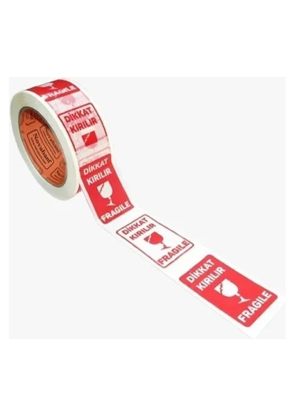 Dikkat Kırılır Baskılı Koli Bandı 45×100