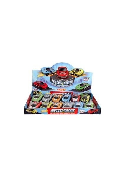 12 Li Çek Bırak Set Mini Ferrari Arabalar