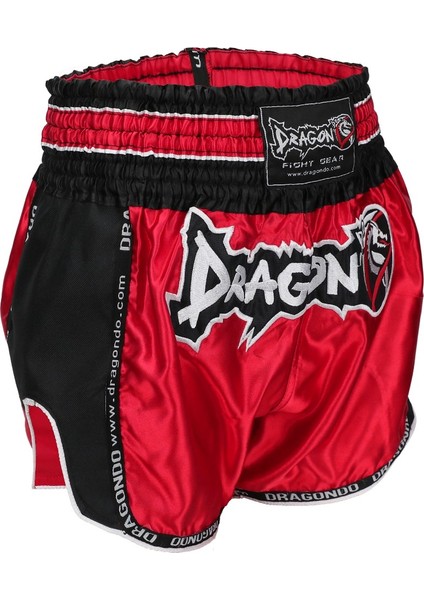MT3075 Retro Neo Muaythai Şortu Kırmızı Retro Muay Thai Şort