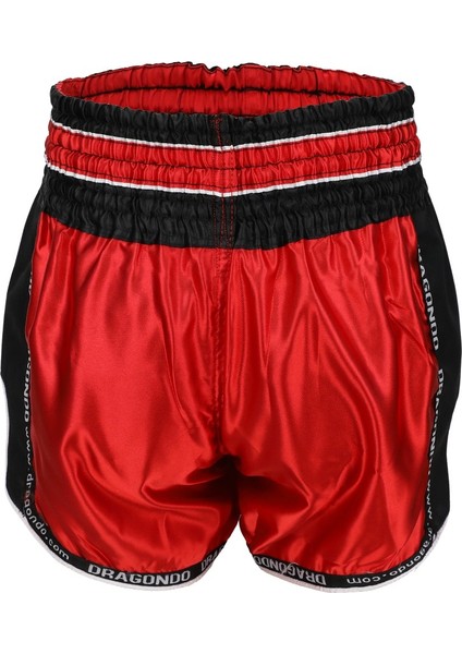 MT3075 Retro Neo Muaythai Şortu Kırmızı Retro Muay Thai Şort