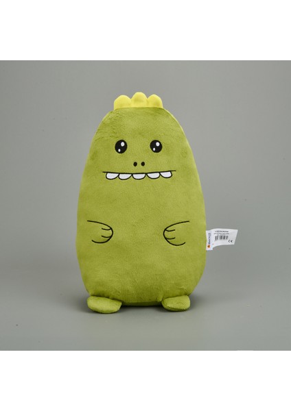 Soft Dinozor Figürlü Yastık - Yeşil - 30 x 33 cm