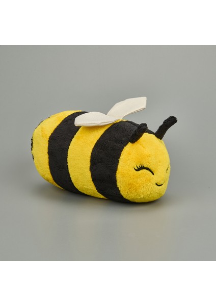 Soft Arı Figürlü Yastık - Renkli - 37X17 cm