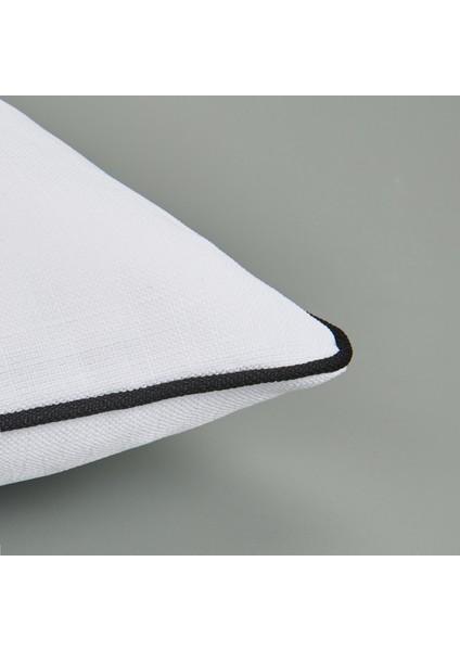 Soft Ethnic Biyeli Kırlent - Beyaz - 30x50 cm modelleri