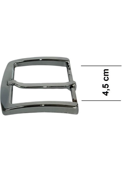Kemer Tokası 4,5 cm Krom Nikel 1 Adet (Leathercraft, Deri Hobi)