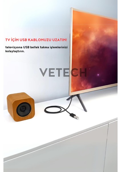 1.5mt USB Uzatma Kablosu Yazıcı / USB Bellek / Kablo USB Uzatıcı