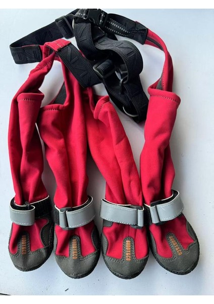 Waterstone Köpek Çizme Kışlık Sıcak Uzun Kırmızı No 7 7 cm