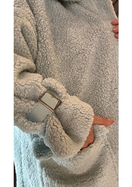 MNT001 Peluş Fermuarlı Mont
